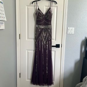 Purple formal dress